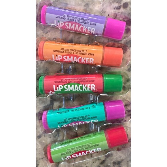 Vintage Bonne Bell Lip Smacker Season's Favorites Lip Balm Set 6 ct w/Zip Pouch - Picture 4 of 9